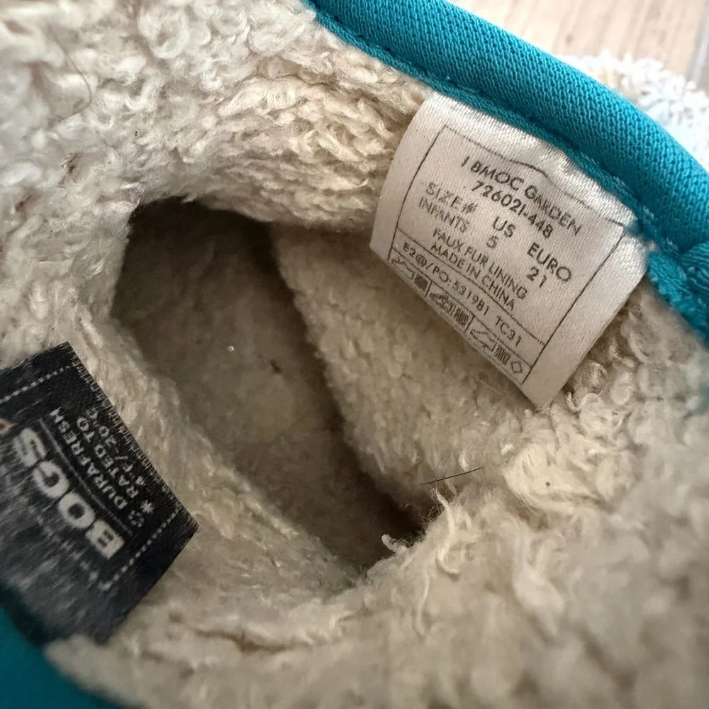 Bogs B Moc Garden Infant Boots size 5